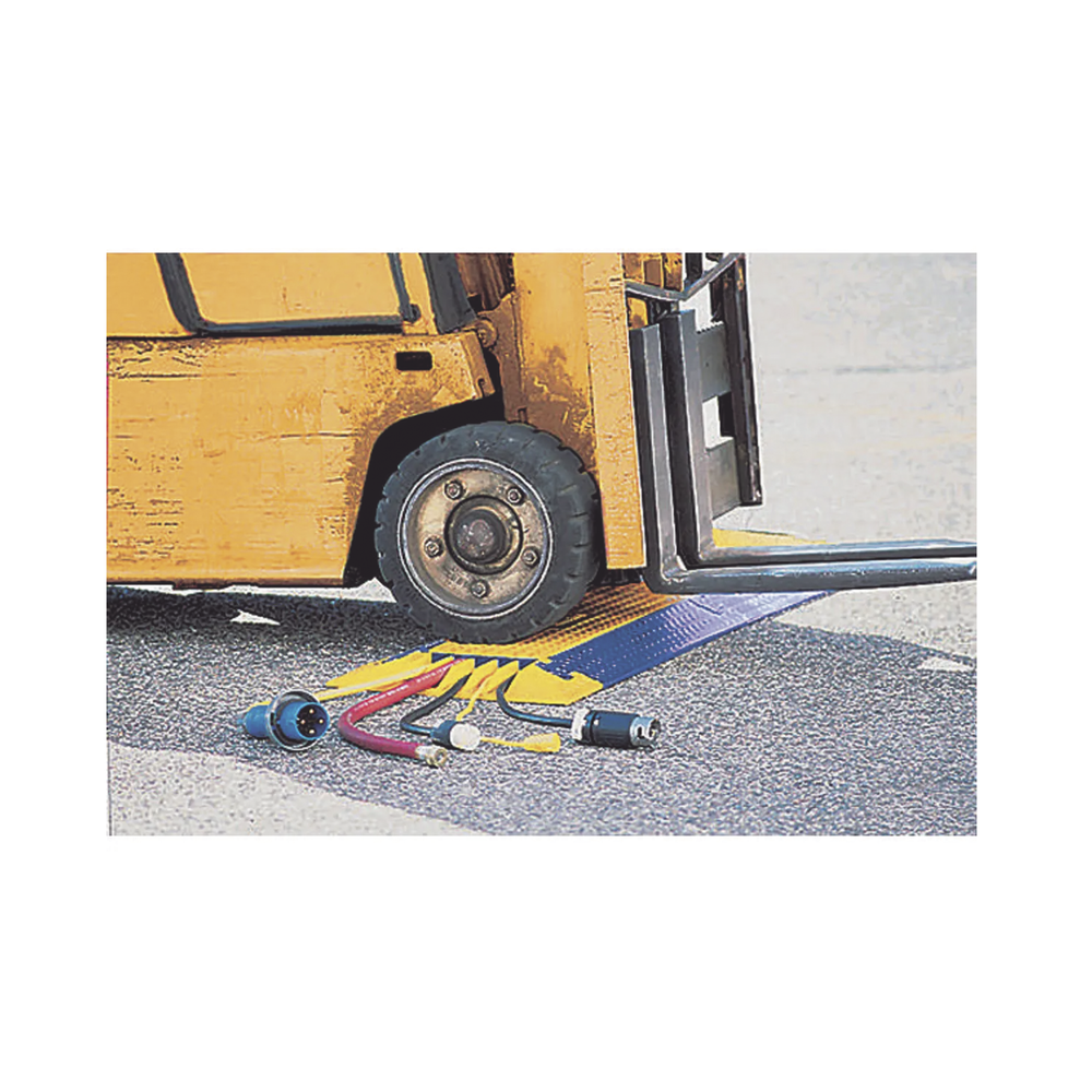 Protector para Cables de 5 Canales Truk Trak / Dimensiones 914 x 508 x 58.6 mm (35.98 x 20 x 2.31 Pulgadas) / Color Azul y Amarillo. - Imagen 4