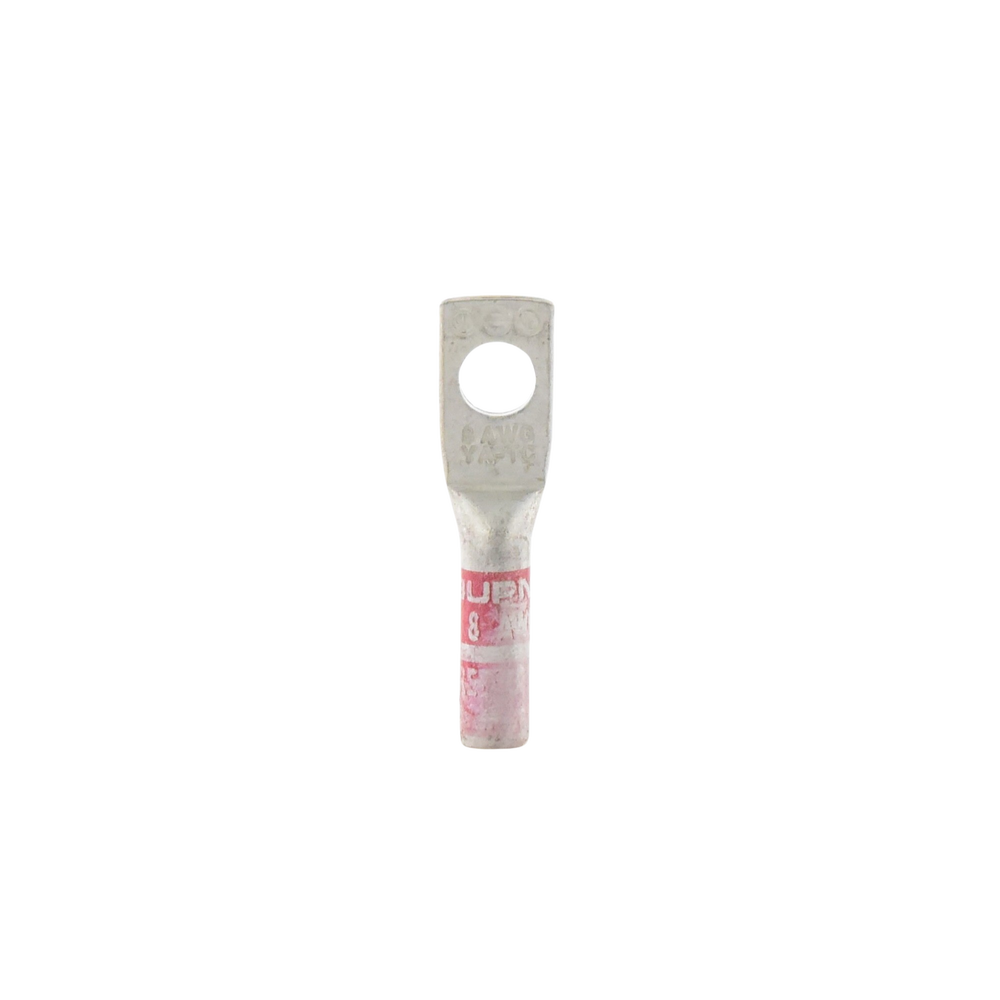 Zapata Terminal de Compresión BURNDY para Tornillo de 1/4" y Calibre 8 AWG / Barril Largo. - Imagen 3
