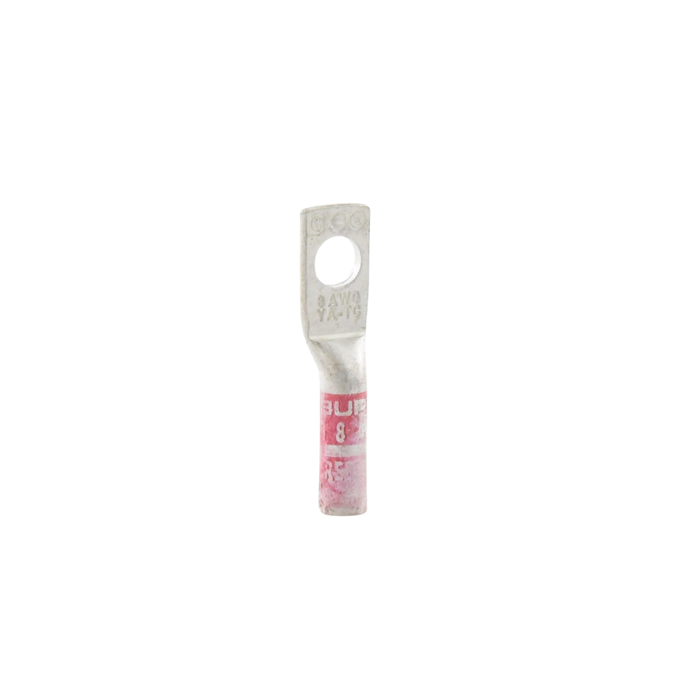 Zapata Terminal de Compresión BURNDY para Tornillo de 1/4" y Calibre 8 AWG / Barril Largo. - Imagen 4