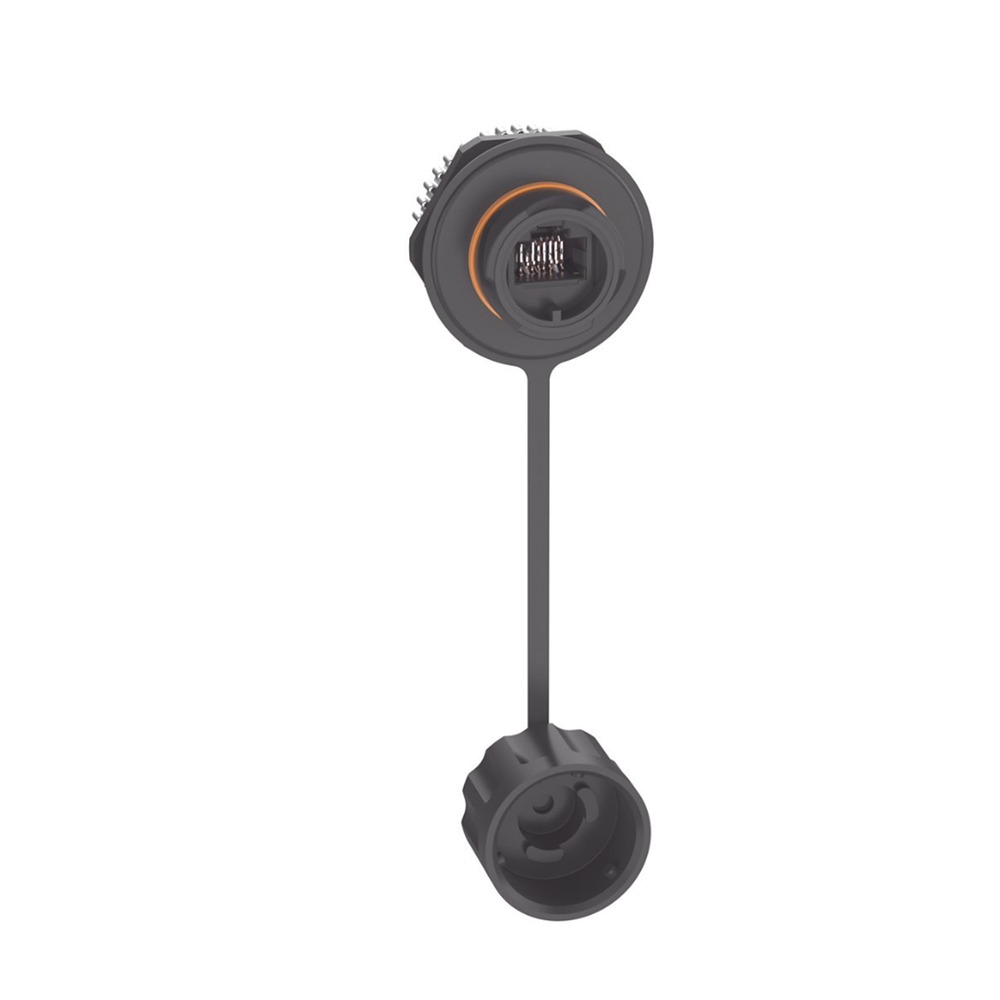 Conector Jack RJ45 de Uso Industrial Estilo TG, Blindado Categor?a 6A, Con Tapa Protectora, Protecci?n IP67 - Imagen 4