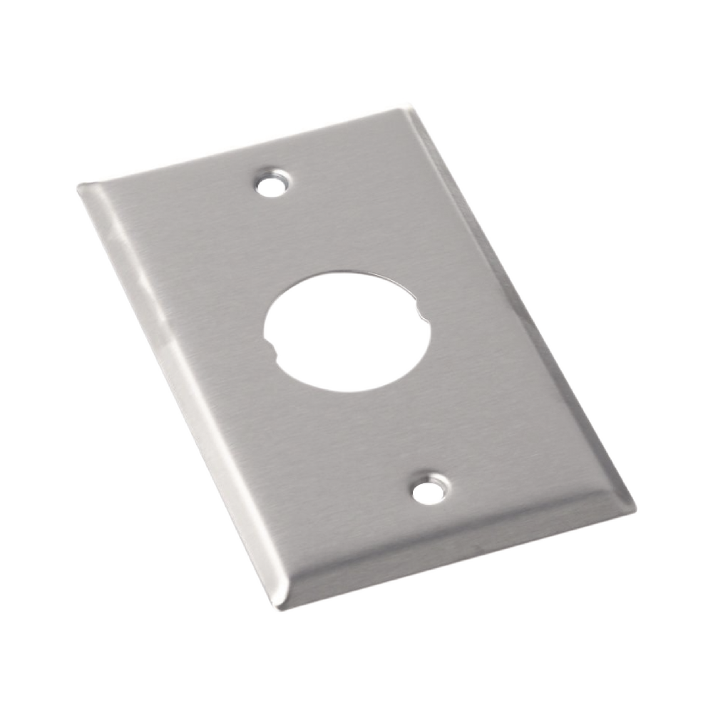 Placa de Pared IndustrialNet?, Para 1 Conector Industrial, de Acero Inoxidable - Imagen 2