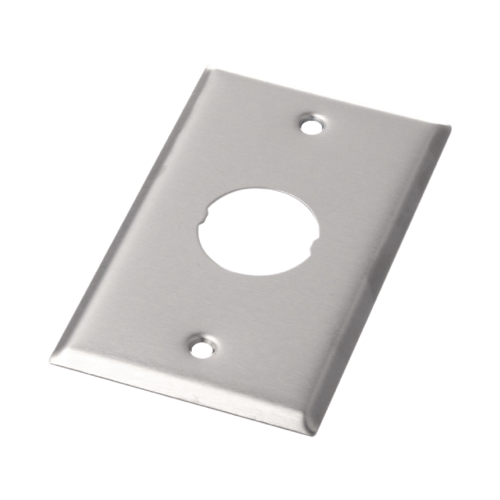 Placa de Pared IndustrialNet?, Para 1 Conector Industrial, de Acero Inoxidable - Imagen 3