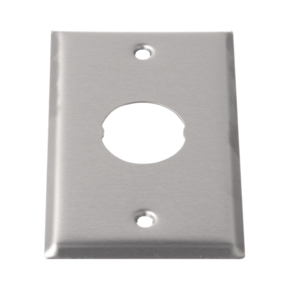 Placa de Pared IndustrialNet?, Para 1 Conector Industrial, de Acero Inoxidable - Imagen 4