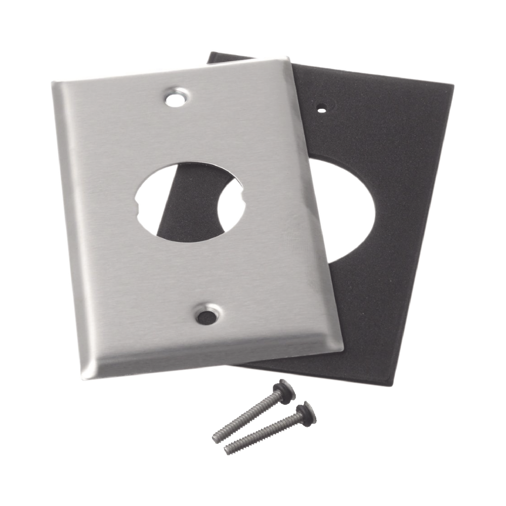 Placa de Pared IndustrialNet?, Para 1 Conector Industrial, de Acero Inoxidable - Imagen 5