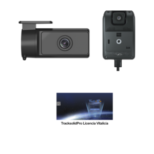 KIT Dashcam con sistema de control ADAS (asistencia de manejo) y Camara de cabina (CI03) / Multiples alarmas /Comunicaci??n dos v??as / ideal para flotas vehiculares / Facil instalacio / Incluye licencia vitalicia plataforma TrackSolidPro