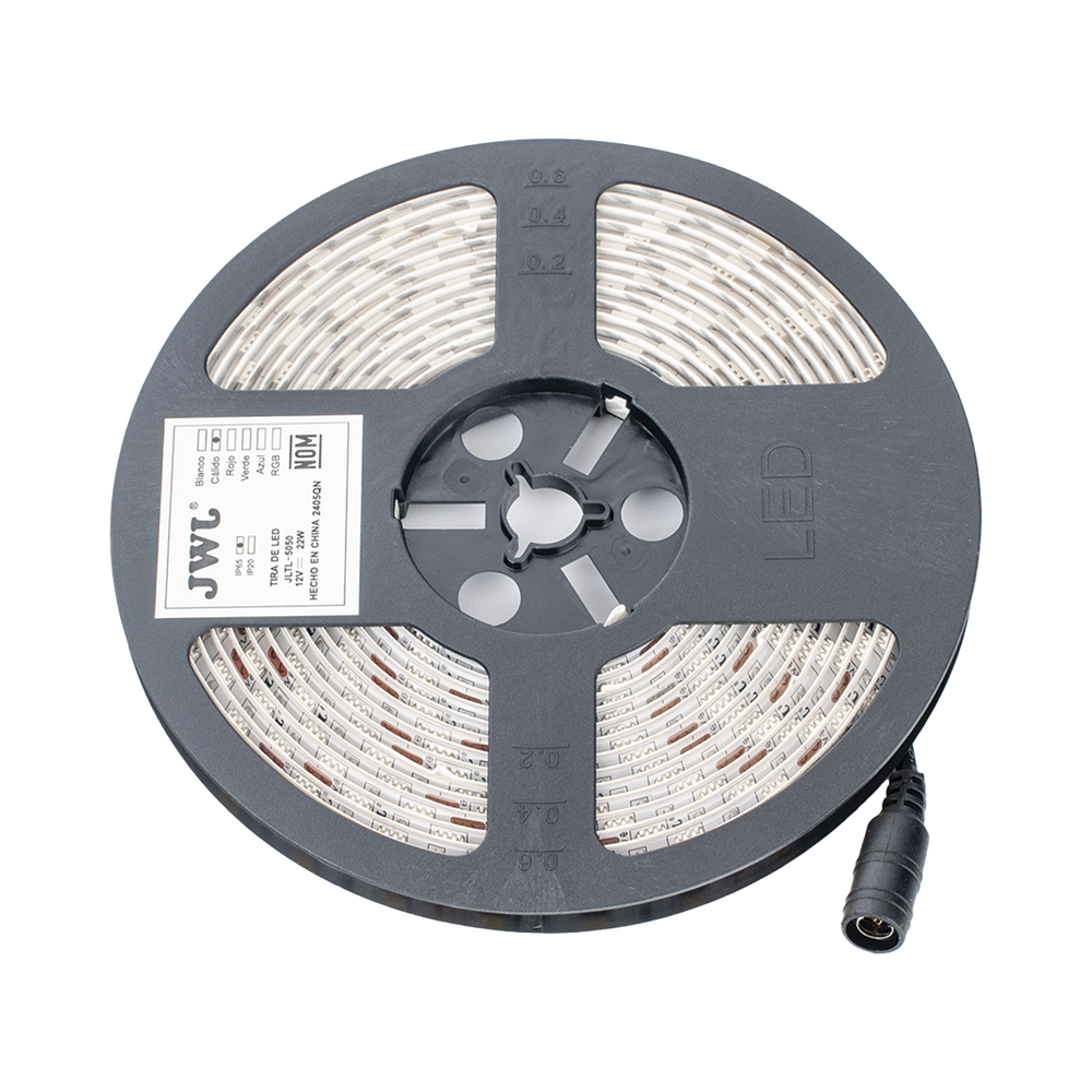 Tira Led de 5 m / Cálido / Uso Exterior / Potencia 22 W / 900 lm/ 12 V CD / IP 65. - Imagen 3
