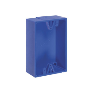Caja trasera de montaje color azul para estaciones de parada STOPPER