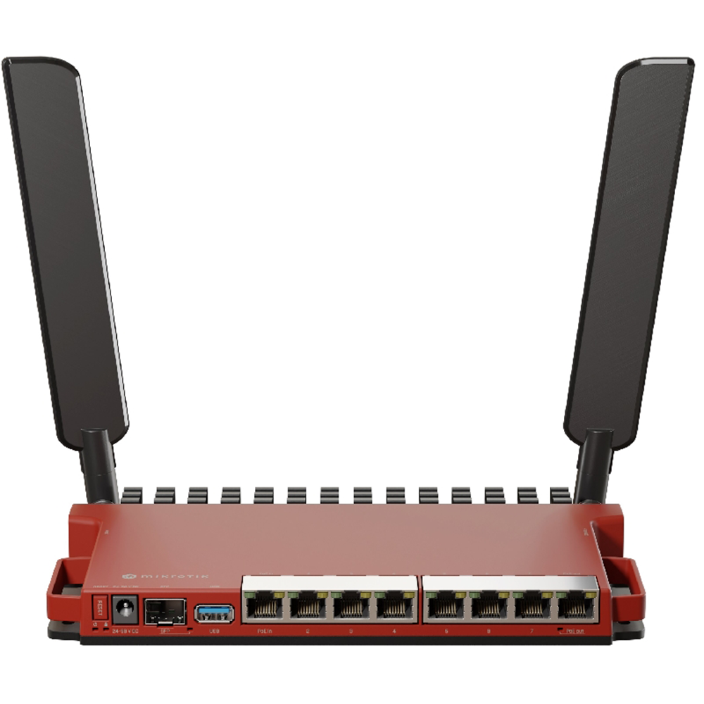 Router inalǭmbrico 2.4GHz AX / 8 puertos Gigabit / 1 SFP 2.5Gbps/ Soporta contenedores