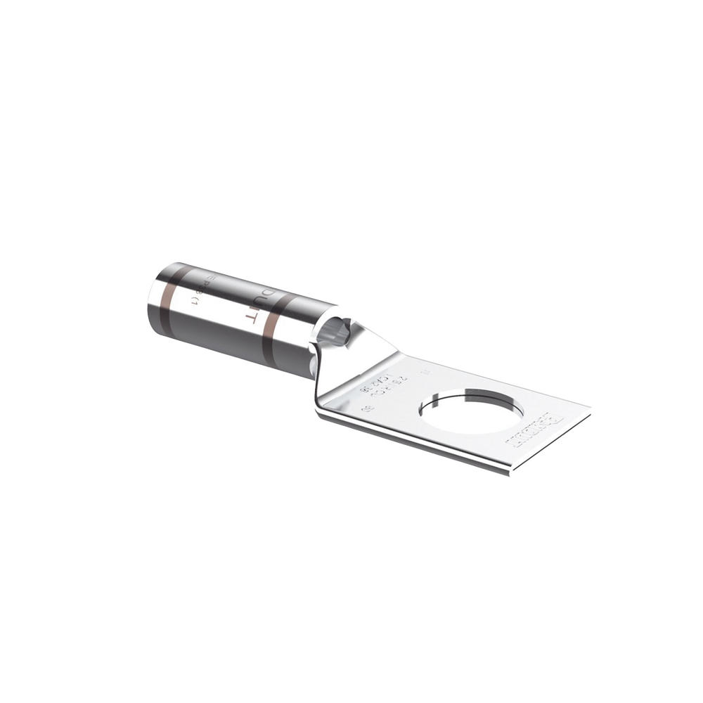 Zapatas de compresión LCA2-38-Q, para cal. 2 Awg, Barreno para tornillo prisionero de 3/8, 1 Pz - Imagen 3