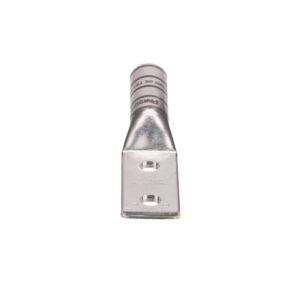 Zapata de compresión LCC500-12-6 para cal. 500 Kcmil, Doble barreno para tornillo prisionero de 1/2, Espaciado de orificios 44.5mm, 1 Pz
