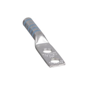 Zapata de compresi??n LCC6-14A-L para cal. 6 Awg, Doble barreno para tornillo prisionero de 1/4, Espaciado de orificio 16mm, 1 Pz