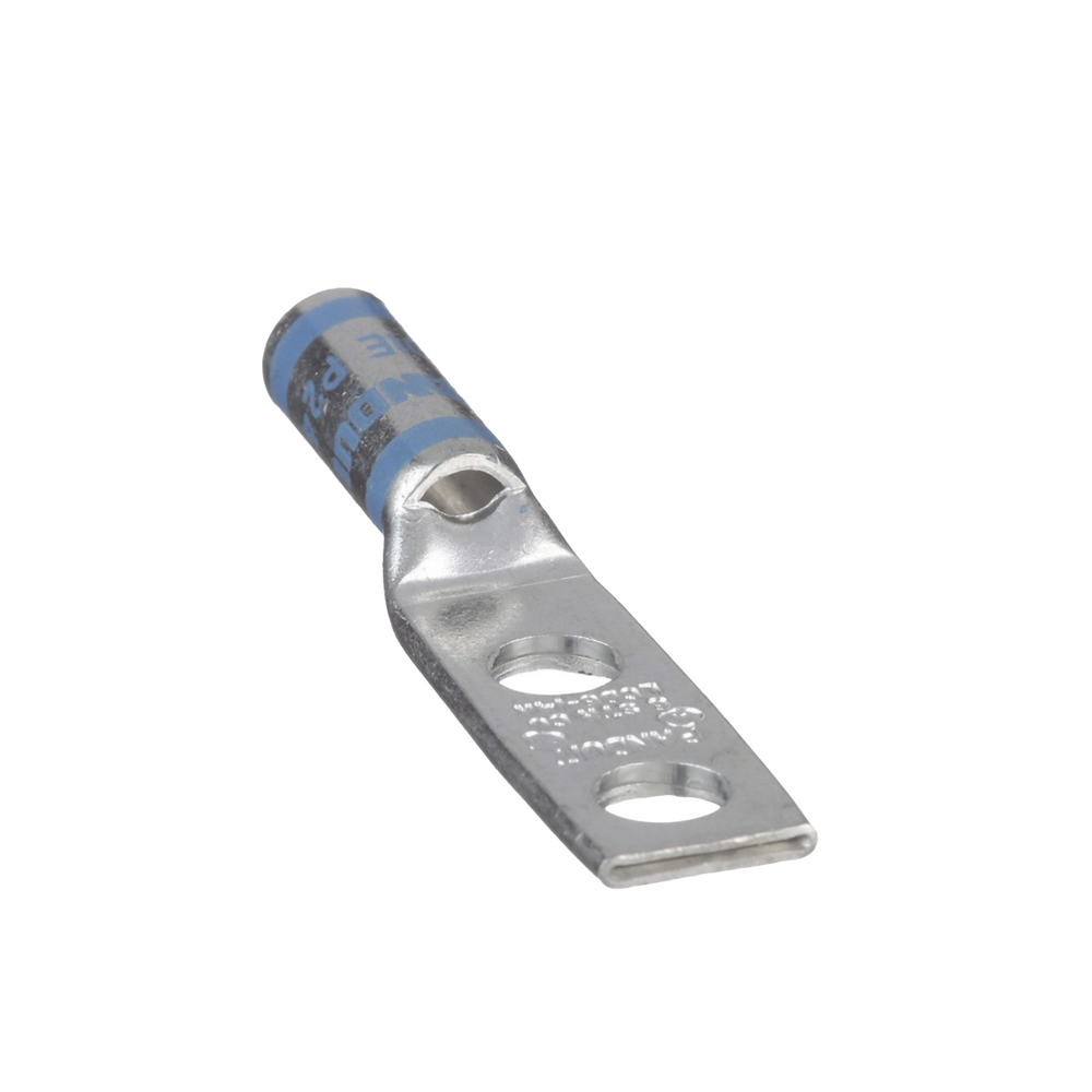 Zapata de compresión LCD6-14A-L para cal. 6 Awg, Doble barreno para tornillo prisionero de 1/4, Espaciado de orificio 16mm, 1 Pz - Imagen 2