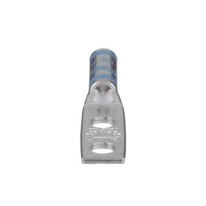 Zapata de compresión LCD6-14A-L para cal. 6 Awg, Doble barreno para tornillo prisionero de 1/4, Espaciado de orificio 16mm, 1 Pz