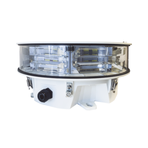 Luz de Obstǭculo Media Intensidad FAA LONESTAR / Tipo L864-L865 / 20.000 cd Blanco - 2.000 cd Rojo / 360?? Cobertura Horizontal / Infrarrojo 246 mW/sr / Sincronizaci??n GPS Opcional / Garant??a 5 A??os