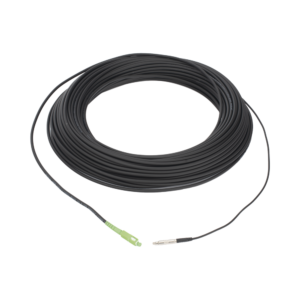 Rollo de Fibra ?ptica Drop Redonda G657A2 Monomodo Simplex de 100 Metros (328.08 Pies) con Conectores SC/APC-SC/APC para Instalaciones A?reas, Subterr?neas o a la Intemperie
