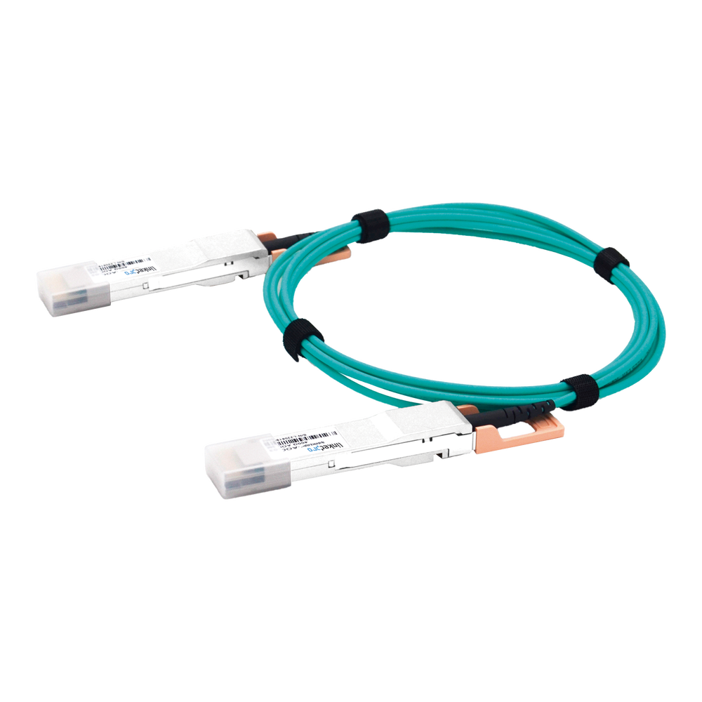 Cable AOC QSFP-DD de 400 Gbps a 400 Gbps / Cable de fibra ??ptica Activo / Longitud: 3 metros