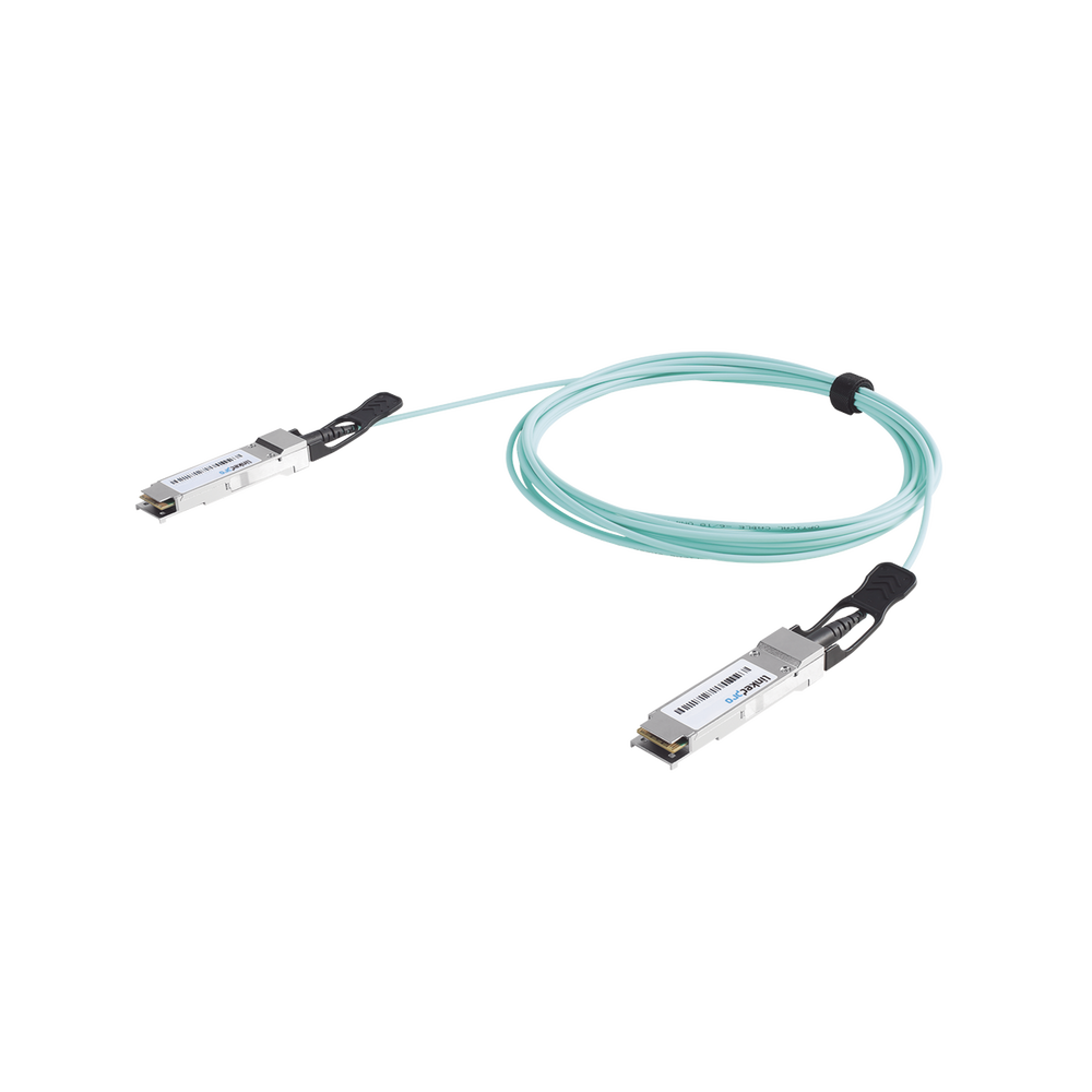 Cable AOC QSFP+ de 40 Gbps a 40 Gbps / Cable de fibra ??ptica Activo / Longitud: 20 metros