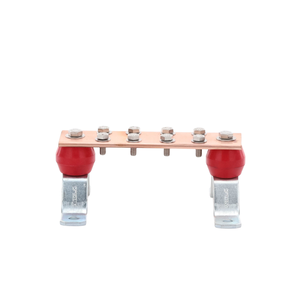 Barra Uni?n Muro 1000A / Cobre 100% / Montaje Incluido / Aisladores Rojos / EIA-TIA-BICSI / TMGB-TGB - Imagen 4