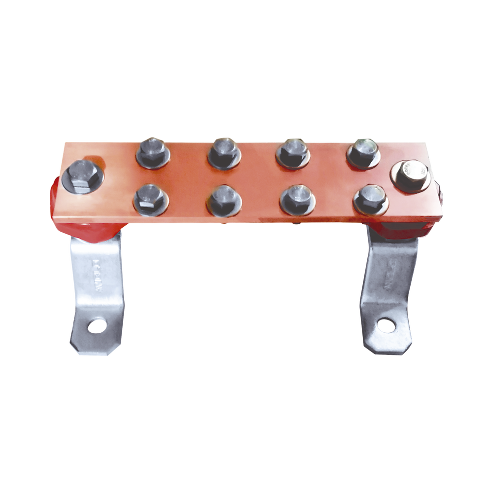 Barra Uni?n Muro 1000A / Cobre 100% / Montaje Incluido / Aisladores Rojos / EIA-TIA-BICSI / TMGB-TGB