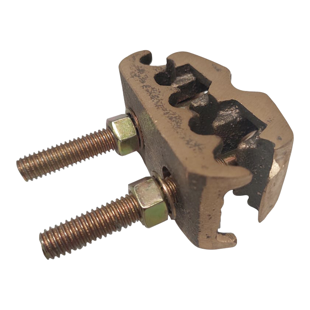 Conector para 3 Cables de Cobre (4 - 2/0 AWG) a Tubo o Varilla (5/8 in - 3/4 in). - Imagen 2
