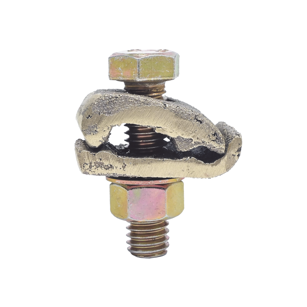 Conector Cable a Superficie Plana / Bronce 100% / Cable 4-2/0 AWG / Sin Soldadura Exot?rmica / 2.5x3.5 cm (1x1.4 in)