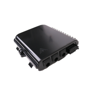 Cierre de Empalme para 24 fusiones de fibra ??ptica, Interior/Exterior, 3 Entradas para Cable ?? 6-12mm, con 8 acopladores SC/APC y splitter 1x8 SC/APC Incluido, IP65