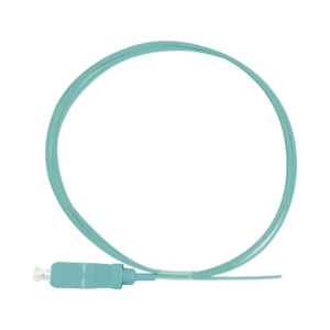 Pigtail de Fibra ?ptica Simplex SC, PVC, OM3 50/125, Aqua, 1 Metro (3.28 Pies)