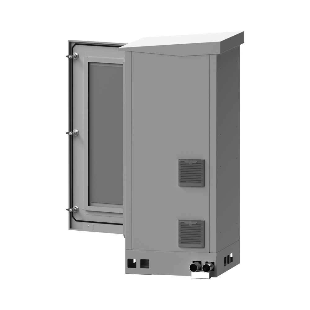 Gabinete de Piso para Exterior con Ventiladores y Termostato con Rack de 19" de 16 U + Espacio para Bater??as, Se env??a el Gabinete Armado. - Imagen 4