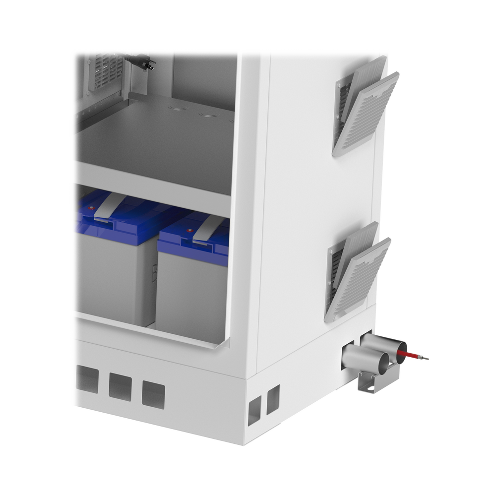 Gabinete de Piso para Exterior con Ventiladores y Termostato con Rack de 19" de 16 U + Espacio para Bater??as, Se env??a el Gabinete Armado. - Imagen 7