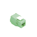 M?dulo Jack Keystone Cat5e (Toolless), con Terminaci?n en ?ngulo 180 - Color Verde, Compatible con Faceplate y Patchpanel Linkedpro