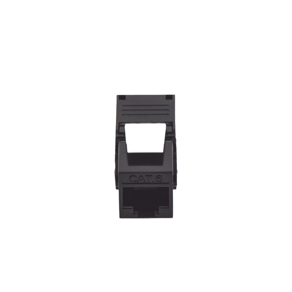 M?dulo Jack Keystone Cat6 (Toolless), con Terminaci?n en ?ngulo 180 - Color Negro, Compatible con Faceplate y Patchpanel Linkedpro - Imagen 3