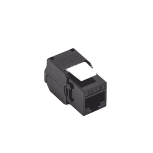 M?dulo Jack Keystone Cat6A (Toolless), con Terminaci?n en ?ngulo 180 - Color Negro, Compatible con Faceplate y Patchpanel Linkedpro