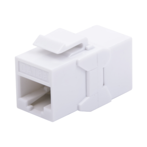 Acoplador UTP Cat6A Hembra RJ45 a RJ45 Hembra Color Blanco