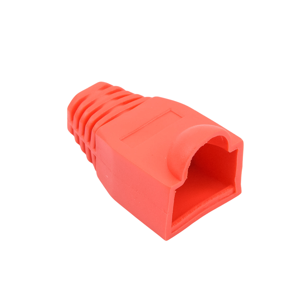Bota Pl?stica para Protecci?n de Plug RJ45, Color Rojo - Imagen 2