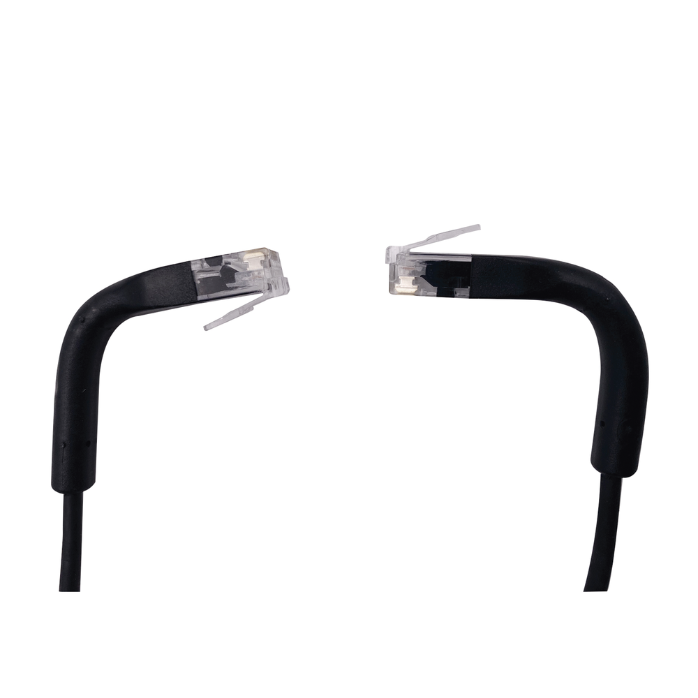 Mini Patch Cord Cat6 Ultra Slim 2 Metros (6.56 Pies) Negro ? Ahorra Espacio sin Organizadores, con Bota Flexible - Imagen 3