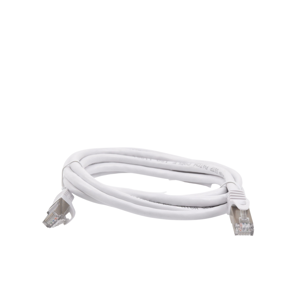 Patch Cord Cat6A 10G Blindado 2 Metros (6.56 Pies) Blanco - Imagen 4