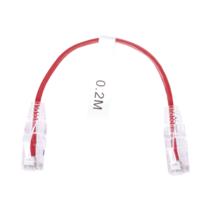 Cable de Parcheo Slim UTP Cat6 - 20 cm (7.87 Pulgadas) Rojo Di?metro Reducido (28 AWG)