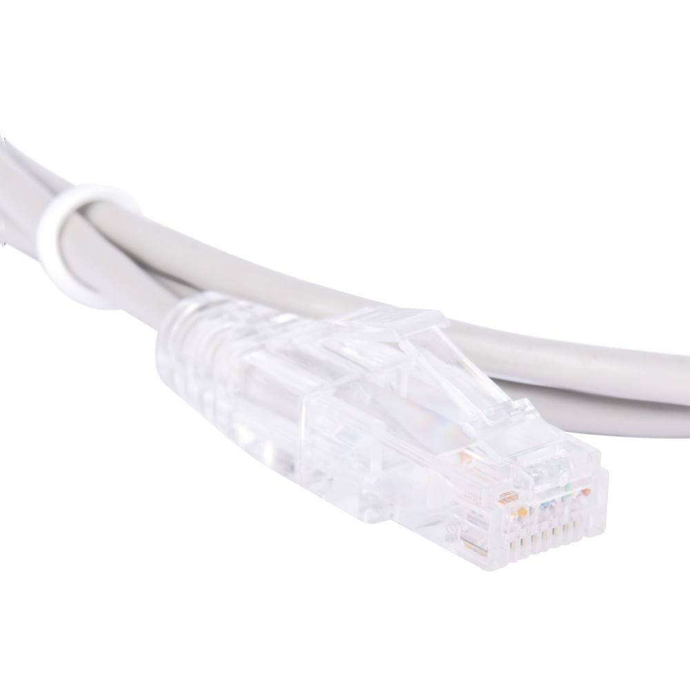 Cable de Parcheo Slim UTP Cat6 - 1.5 Metros (4.92 Pies) Gris Di?metro Reducido (28 AWG) - Imagen 3