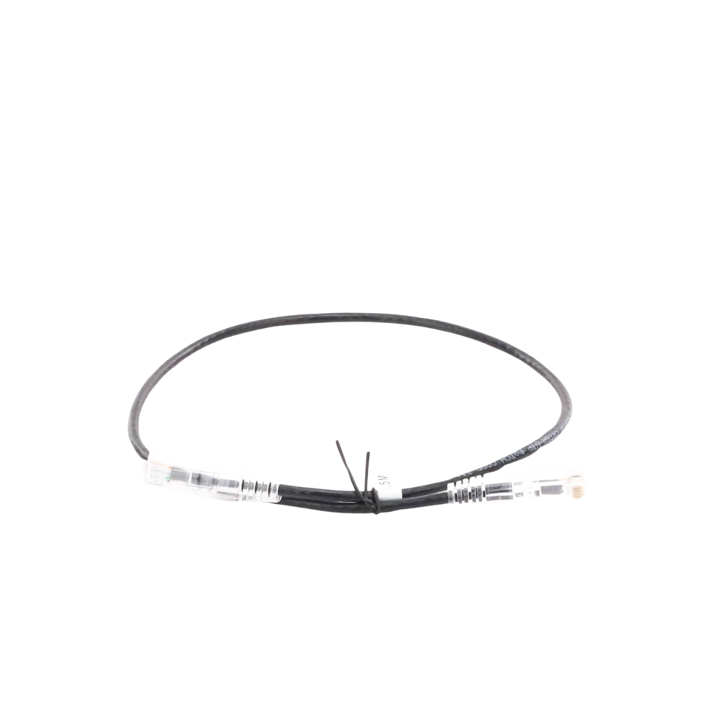 Cable de Parcheo Slim UTP Cat6A - 0.5 Metros (1.64 Pies) Negro, Di?metro Reducido (28 AWG) - Imagen 4