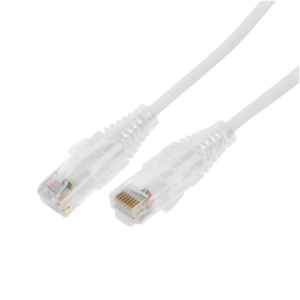 Cable de Parcheo Slim UTP Cat6A - 10 Metros (32.81 Pies) Blanco, Di?metro Reducido (28 AWG)