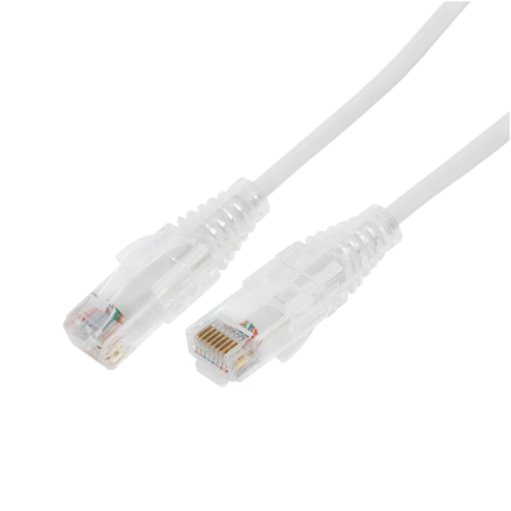 Cable de Parcheo Slim UTP Cat6A - 7 Metros (22.97 Pies) Blanco, Di?metro Reducido (28 AWG)