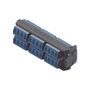 Placa Acopladora LightVerse, 12 Conectores D?plex LC/UPC Shuttered, Acepta hasta 24 Fibras Monomodo