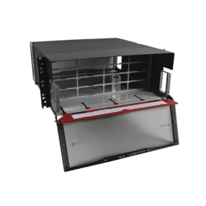 Distribuidor de Fibra ?ptica de Alta Densidad LigthVerse *Pro* Para Rack de 48.26 cm (19 Pulgadas), Acepta 16 Placas Plug and Play, Hasta 384 Fibras, 4 UR