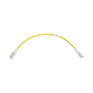 Patch Cord MC6 Modular Cat6 UTP, CM/LS0H, 0.3 Metros (1 Pie), Color Amarillo