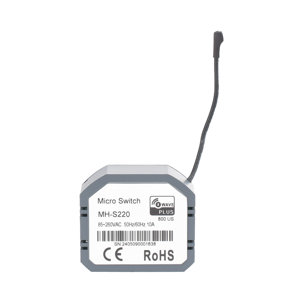 (ZWAVE) Micro modulo On/Off , para 1 circuito, doble control - Imagen 2