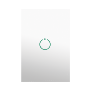 (ZWAVE) Interruptor On/Off panel táctil touch inalámbrico Zwave Plus 1 boton. Compatible con Hubitat HC8, Álula M2M, otro