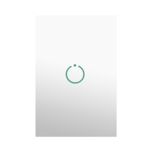 (ZWAVE) Interruptor On/Off panel táctil touch inalámbrico Zwave Plus 1 boton. No requiere cable neutro, Compatible con Hubitat HC8, Álula  M2M, otros