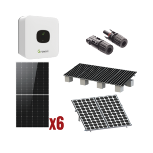 Kit Solar Interconexion / 3kW 220Vca / Inversor GROWATT/ Montaje Incluido