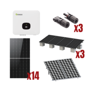 Kit Solar Interconexion / 8kW 220Vca / Inversor GROWATT / Montaje Incluido