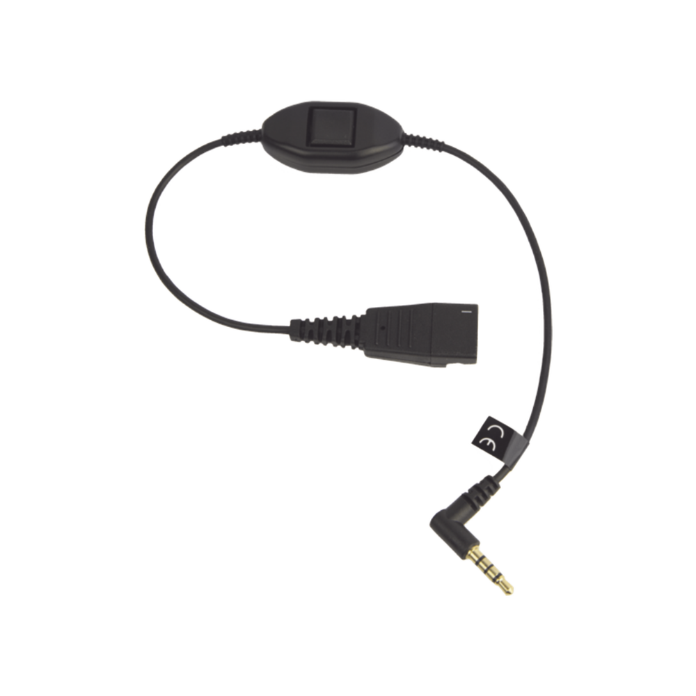 Jabra Cord QD a conector de 3.5 mm con Push-to-Talk para telǸfonos celulares smartphones (8800-00-103)